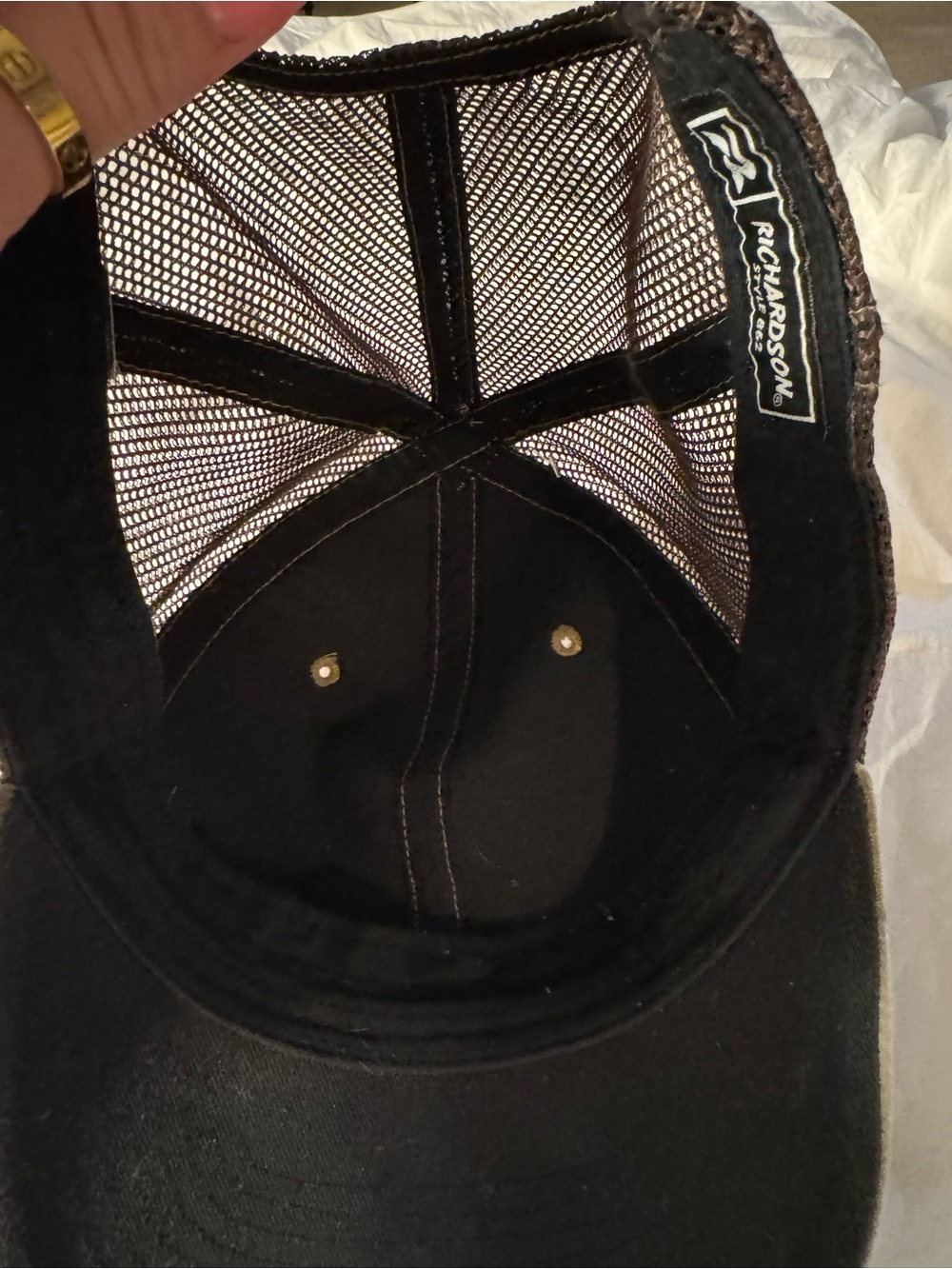 Arita Richardson 862 Multicam Camo Mesh SnapBack Trucker Hat EUC Western Ranch - Picture 4 of 5